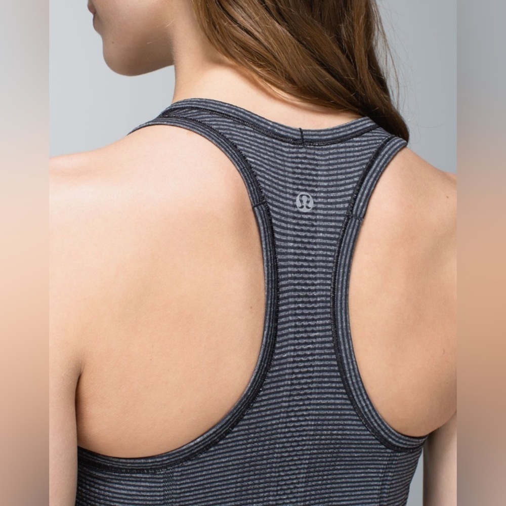 Lululemon Run: Swiftly Tech Racerback Tank Black / White W1A57S - Picture 5 of 11
